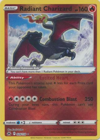 020/159 Radiant Charizard - Crown Zenith - Volution Cards and Collectables