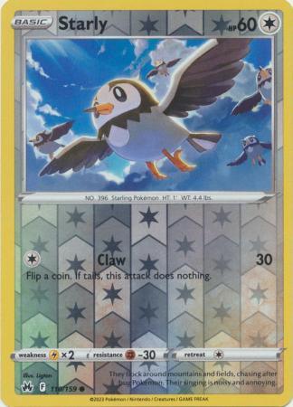 110/159 Starly RH - Crown Zenith - Volution Cards and Collectables