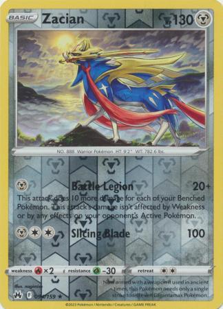 094/159 Zacian RH - Crown Zenith - Volution Cards and Collectables