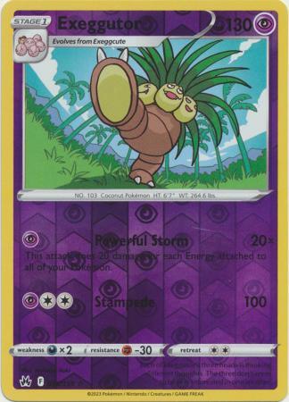 058/159 Exeggutor RH - Crown Zenith - Volution Cards and Collectables