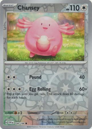 144/198 Chansey RH - S&V Base - Volution Cards and Collectables