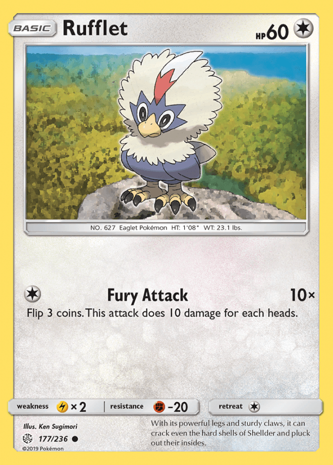 177/236 Rufflet - Cosmic Eclipse - Volution Cards and Collectables