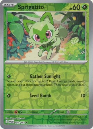 012/193 - Sprigatito RH - Paldea Evolved