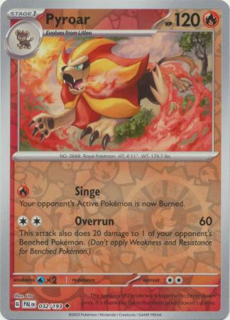 032/193 - Pyroar RH - Paldea Evolved