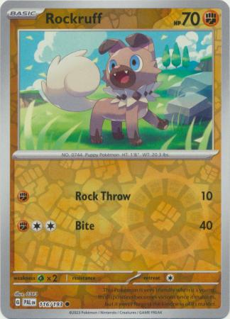 116/193 - Rockruff RH - Paldea Evolved