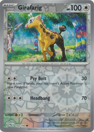 154/193 - Girafarig RH - Paldea Evolved