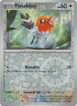 163/193 - Fletchling RH - Paldea Evolved