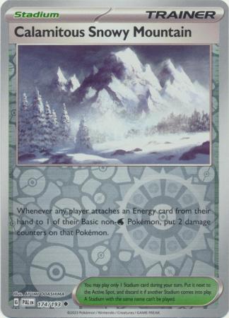 174/193 - Calamitous Snowy Mountain RH - Paldea Evolved