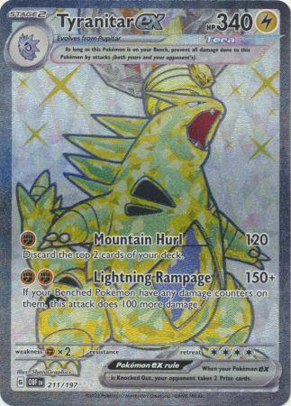 211/197 - Tyranitar ex - Obsidian Flames