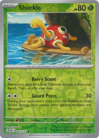 005/197 - Shuckle RH - Obsidian Flames