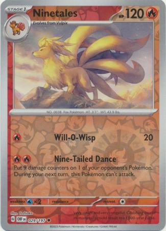 029/197 - Ninetales RH - Obsidian Flames