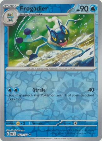 057/197 - Frogadier RH - Obsidian Flames