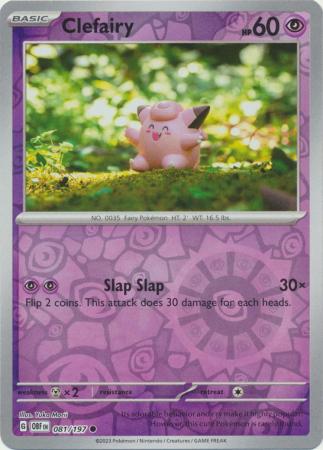 081/197 - Clefairy RH - Obsidian Flames