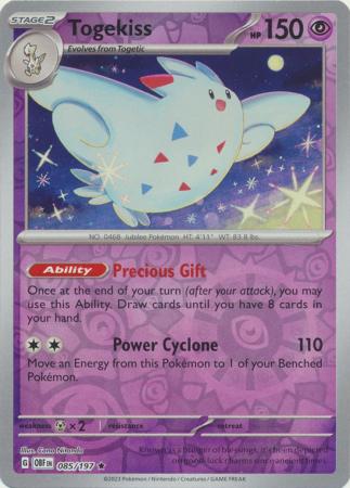 085/197 - Togekiss RH - Obsidian Flames