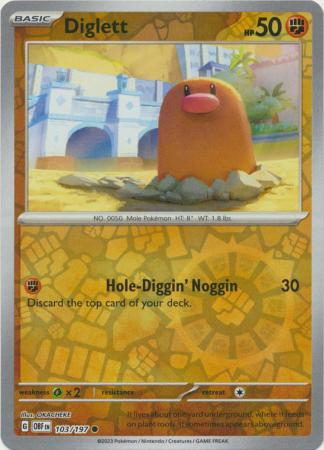 103/197 - Diglett RH - Obsidian Flames