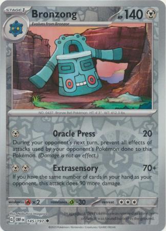 145/197 - Bronzong RH - Obsidian Flames