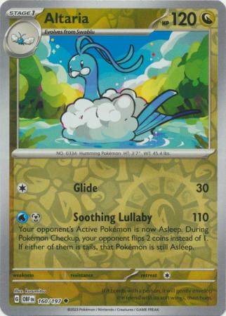 160/197 - Altaria RH - Obsidian Flames