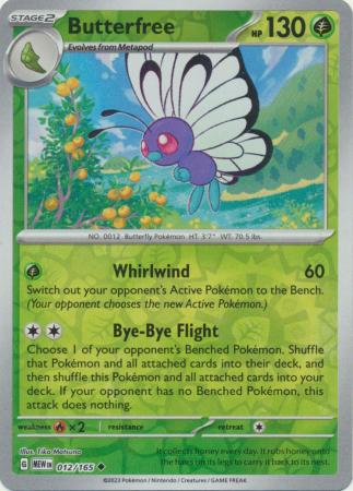 012/165 - Butterfree RH - Pokemon 151