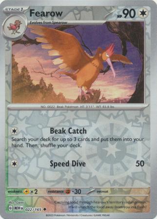 022/165 - Fearow RH - Pokemon 151