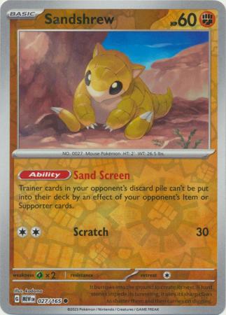 027/165 - Sandshrew RH - Pokemon 151