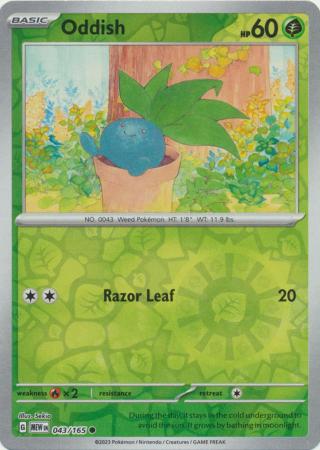 043/165 - Oddish RH - Pokemon 151