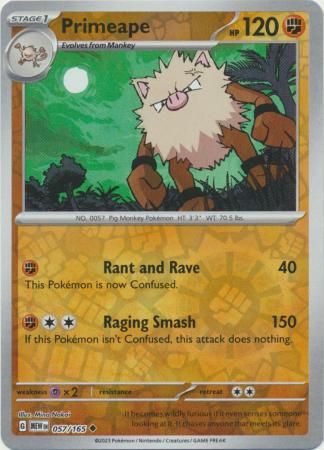 057/165 - Primeape RH - Pokemon 151