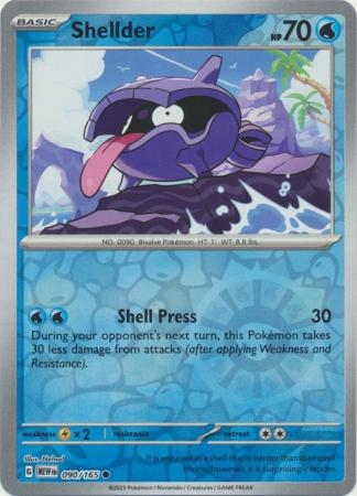 090/165 - Shellder RH - Pokemon 151