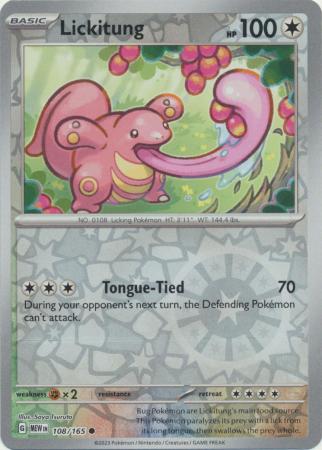 108/165 - Lickitung RH - Pokemon 151