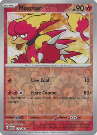 126/165 - Magmar RH - Pokemon 151