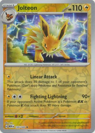 135/165 - Jolteon RH - Pokemon 151