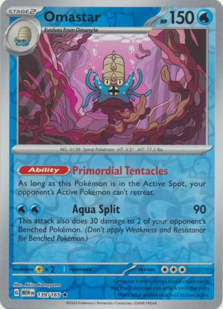 139/165 - Omastar RH - Pokemon 151