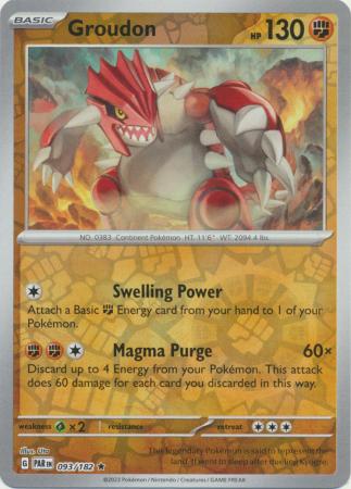 093/182 - Groudon RH - Paradox Rift