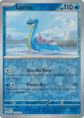 016/091 - Lapras RH - Paldean Fates