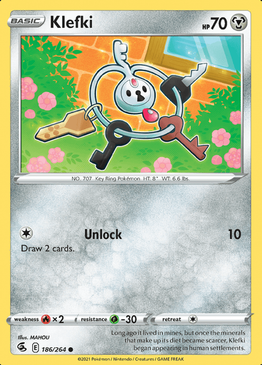 186/264 Klefki - Fusion Strike - Volution Cards and Collectables