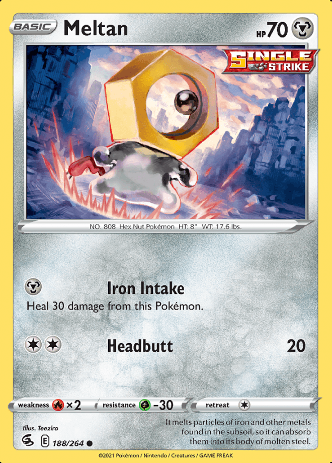 188/264 Meltan - Fusion Strike - Volution Cards and Collectables