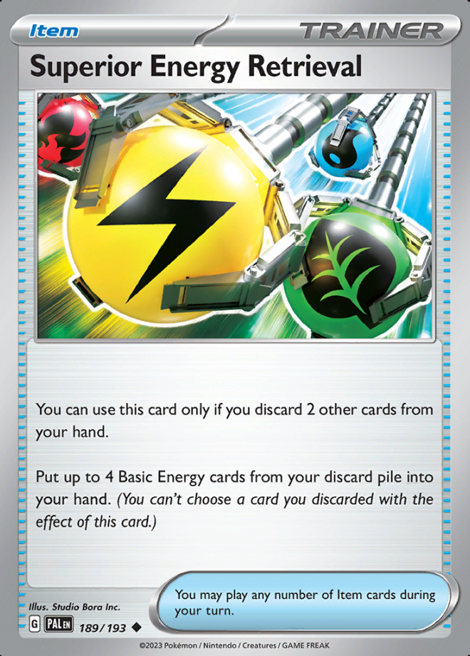 189/193 - Superior Energy Retrieval - Paldea Evolved