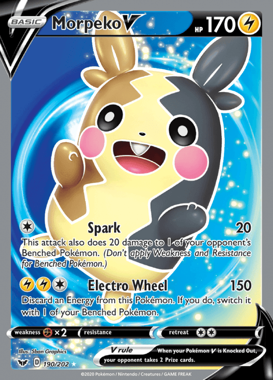 190/202 Morpeko V - SWSH Base - Volution Cards and Collectables