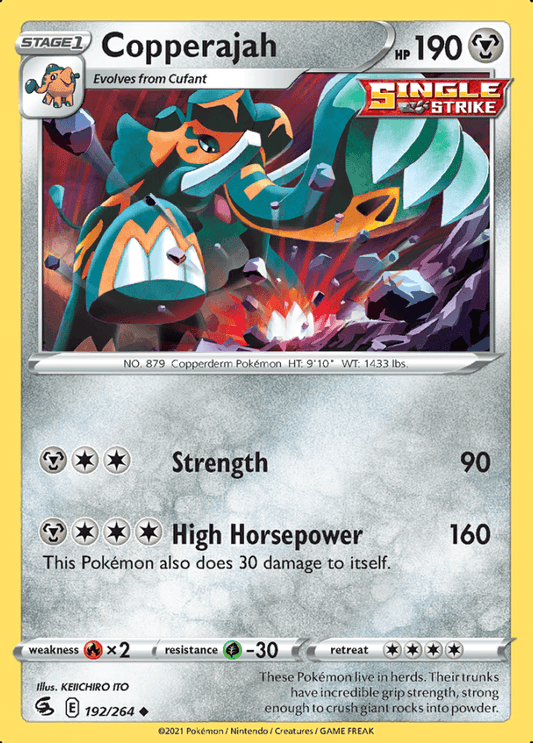 192/264 Copperajah - Fusion Strike - Volution Cards and Collectables