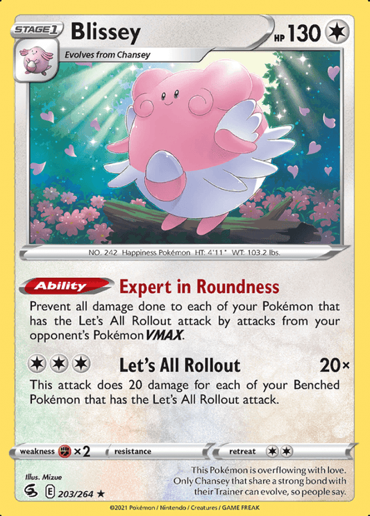 203/264 Blissey - Fusion Strike - Volution Cards and Collectables