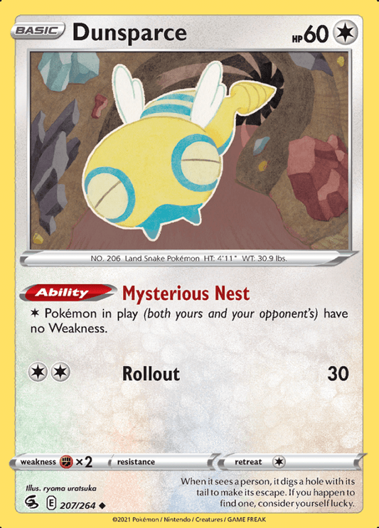 207/264 Dunsparce - Fusion Strike - Volution Cards and Collectables