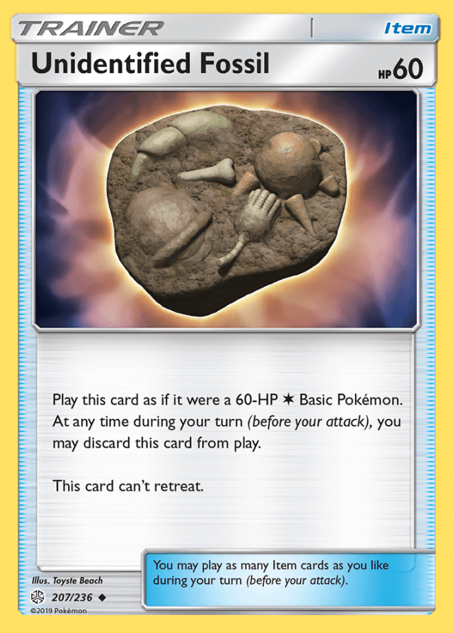 207/236 Unidentified Fossil - Cosmic Eclipse - Volution Cards and Collectables