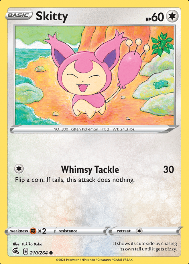 210/264 Skitty - Fusion Strike - Volution Cards and Collectables