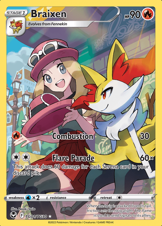 TG01/TG30 TG Braixen - Silver Tempest - Volution Cards and Collectables