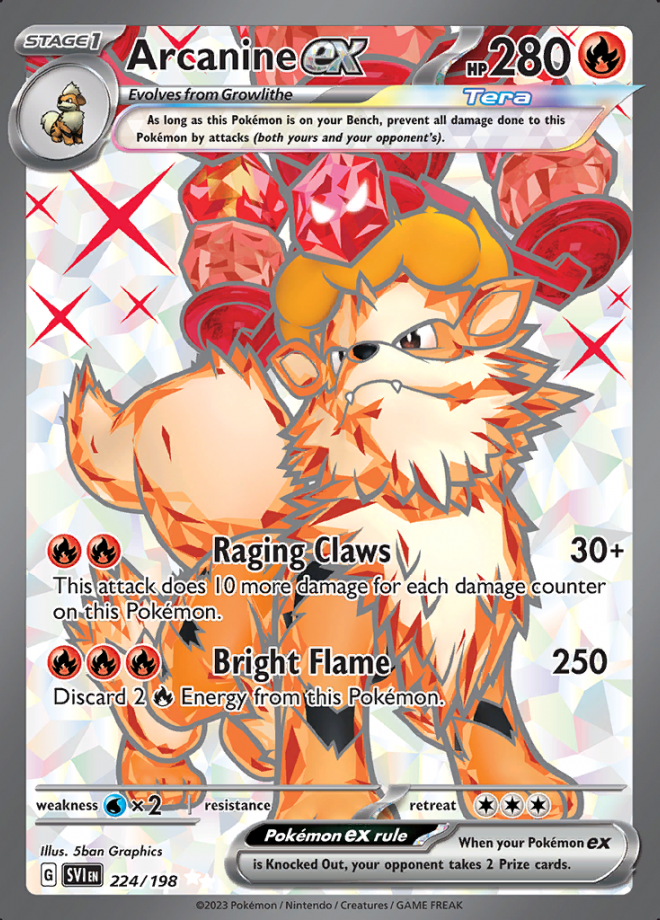 224/198 Arcanine ex - S&V Base