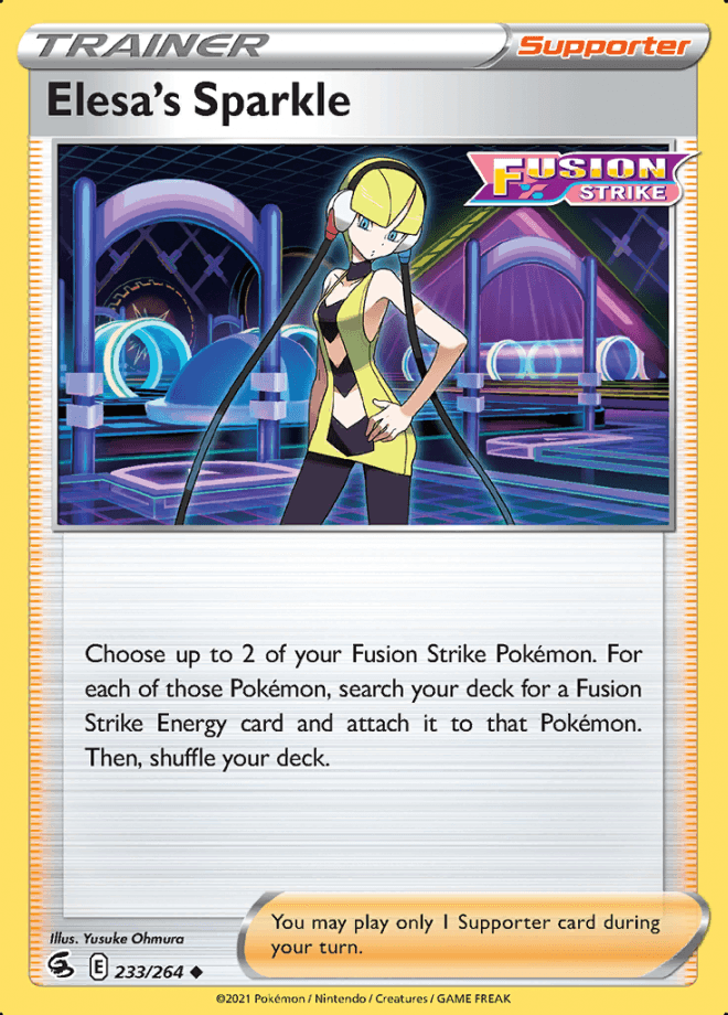 233/264 Elesa's Sparkle - Fusion Strike - Volution Cards and Collectables