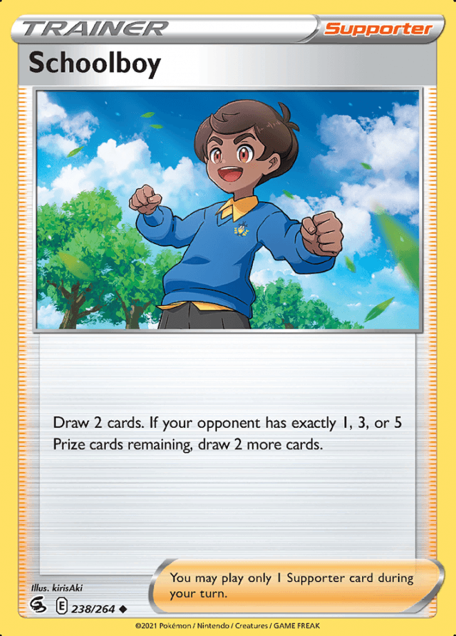 238/264 School Boy - Fusion Strike - Volution Cards and Collectables