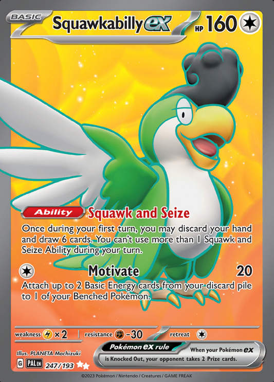 247/193 - Squawkabilly ex - Paldea Evolved