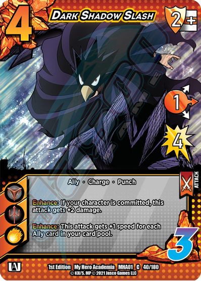 040/180 - Dark Shadow Slash - My Hero Acedemia Wave 1