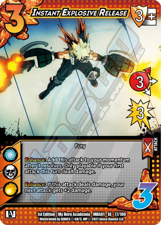 077/180 - Instant Explosive Release - My Hero Acedemia Wave 1 Starter Exclusive