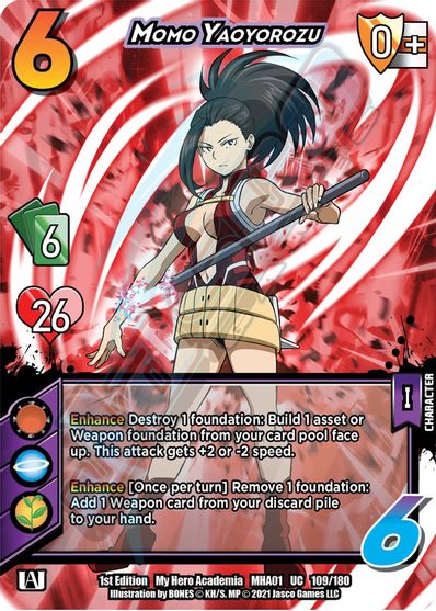 109/180 - Momo Yaoyorozu - My Hero Acedemia Wave 1